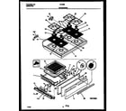 Tappan 30-3352-00-02 cooktop and broiler drawer parts diagram