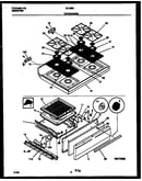Cooktop and broiler drawer parts