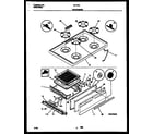Tappan 32-1019-23-12 cooktop and broiler drawer parts diagram
