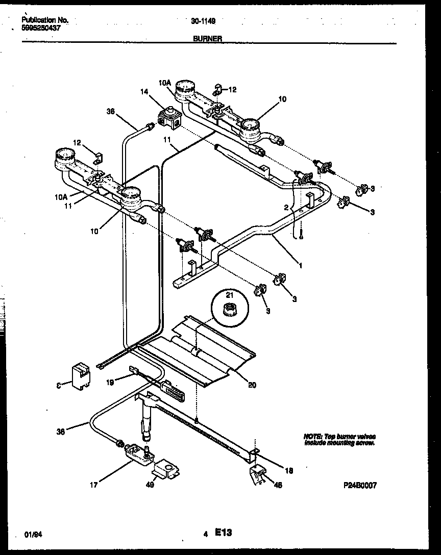 Burner parts