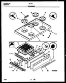 Cooktop and broiler drawer parts