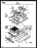Cooktop and broiler drawer parts