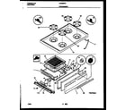 Frigidaire CP302BP2W3 cooktop and broiler drawer parts diagram