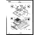 Tappan 30-1049-23-11 cooktop and broiler drawer parts diagram