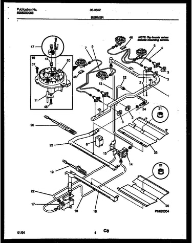 Burner, manifold and gas control