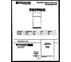 Tappan 95-1512-00-01 cover diagram