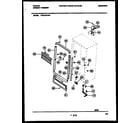 Tappan TFU21M7AW1 cabinet parts diagram