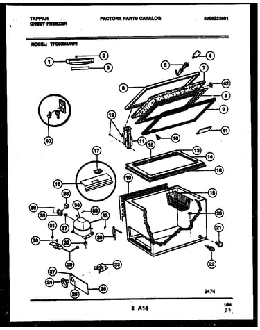 Chest freezer parts