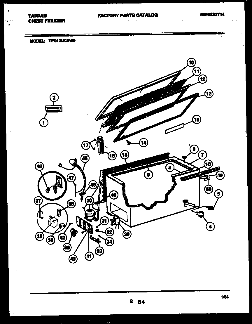 Chest freezer parts