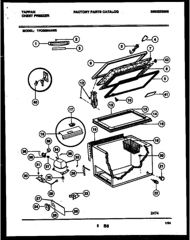 Chest freezer parts