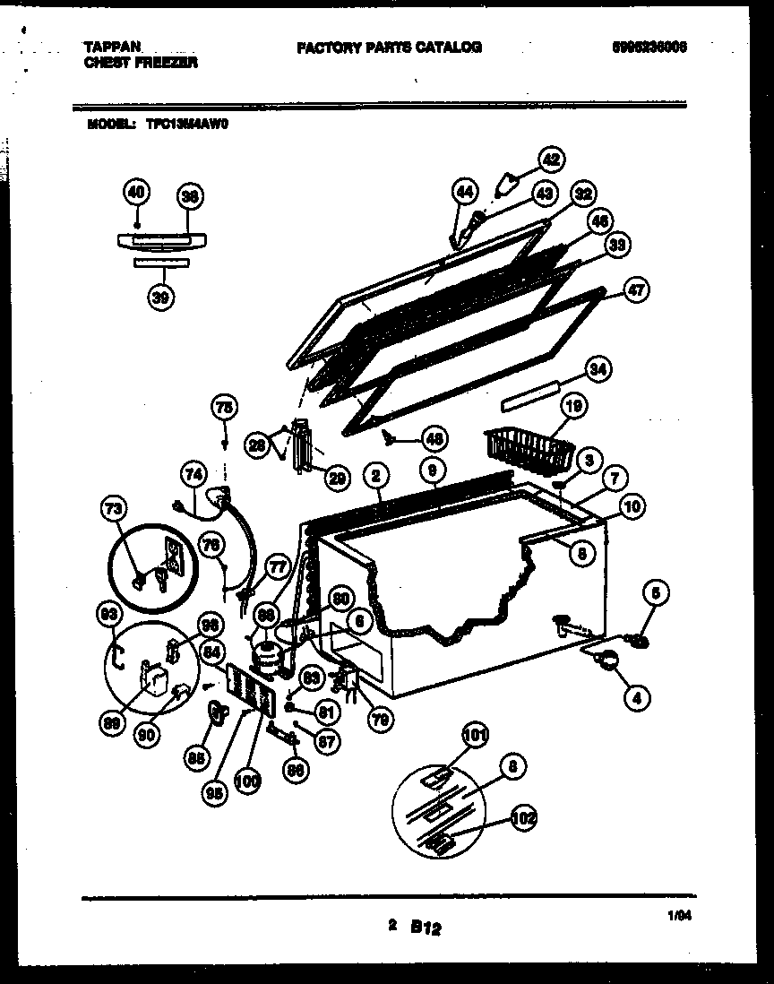 CHEST FREEZER PARTS