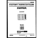 Tappan 14-3083-00-01 cover diagram