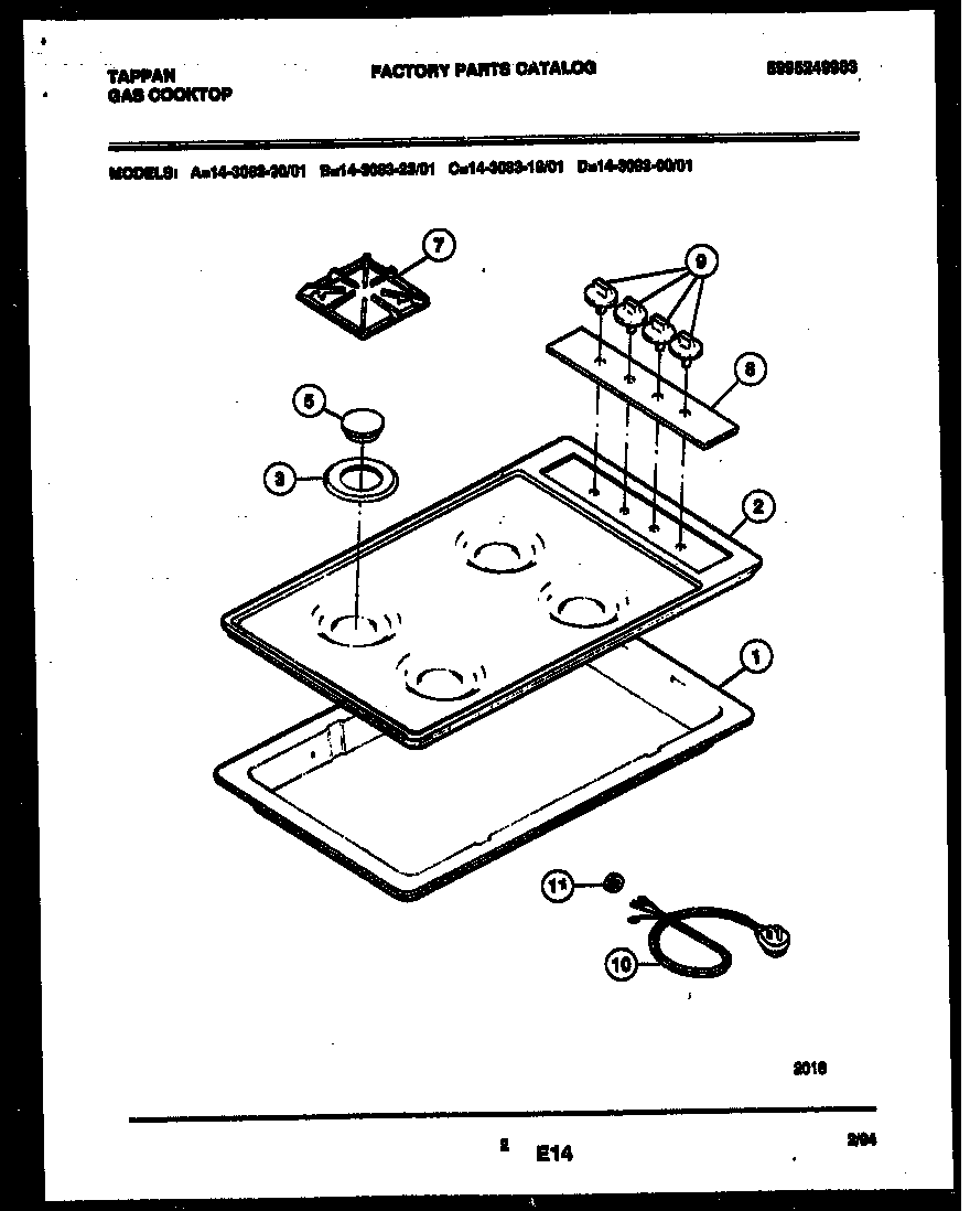 Cooktop parts