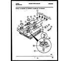 Tappan 14-3083-23-01 burner, manifold and gas control diagram