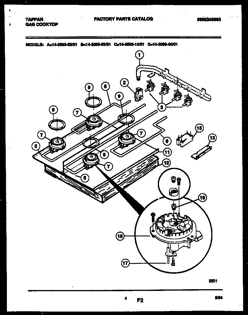 Burner, manifold and gas control