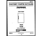 Tappan TFU17M6AW2  diagram