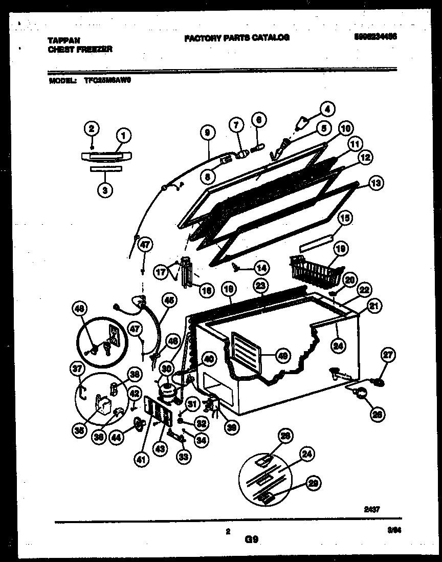 CHEST FREEZER PARTS