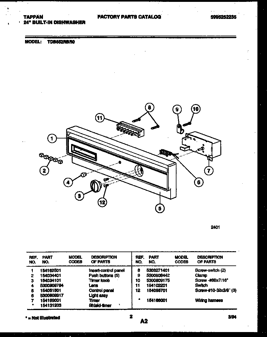 Console and control parts