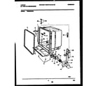 Tappan TDB652RBR0 tub and frame parts diagram