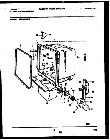 Tub and frame parts