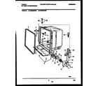 Tappan TDB668RBS0 tub and frame parts diagram