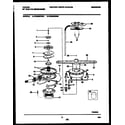 Tappan TDB668RBR0 motor pump parts diagram