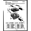 Tappan TDB668RBR0 racks and trays diagram