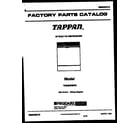 Tappan TDB232RBR0 cover sheet diagram