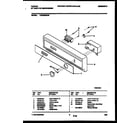 Tappan TDB232RBR0 console and control parts diagram