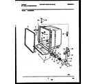 Tappan TDB232RBR0 tub and frame parts diagram