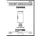 Tappan TFU14F7BW0  diagram