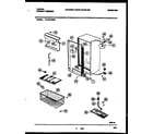 Tappan TFU16F7BW0 cabinet parts diagram
