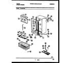 Tappan TFU16F7AW0 cabinet parts diagram