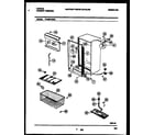 Tappan TFU20F7BW0 cabinet parts diagram