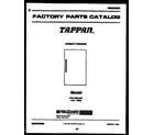 Tappan TFU14M5AW0  diagram