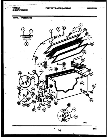 Chest freezer parts