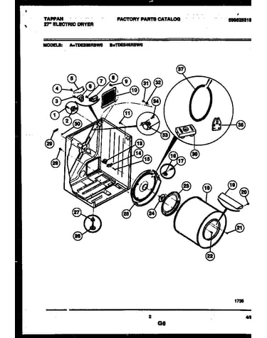 Cabinet and component parts