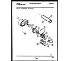 Tappan TDE546RBD0 blower and drive parts diagram