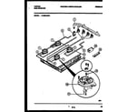 Tappan 14-3083-08-01 burner, manifold and gas control diagram