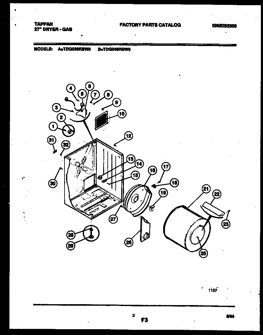 CABINET AND COMPONENT PARTS