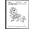 Tappan TDG546RBD0 cabinet and component parts diagram