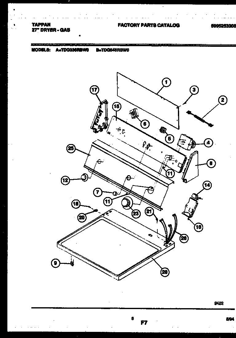 Console and control parts
