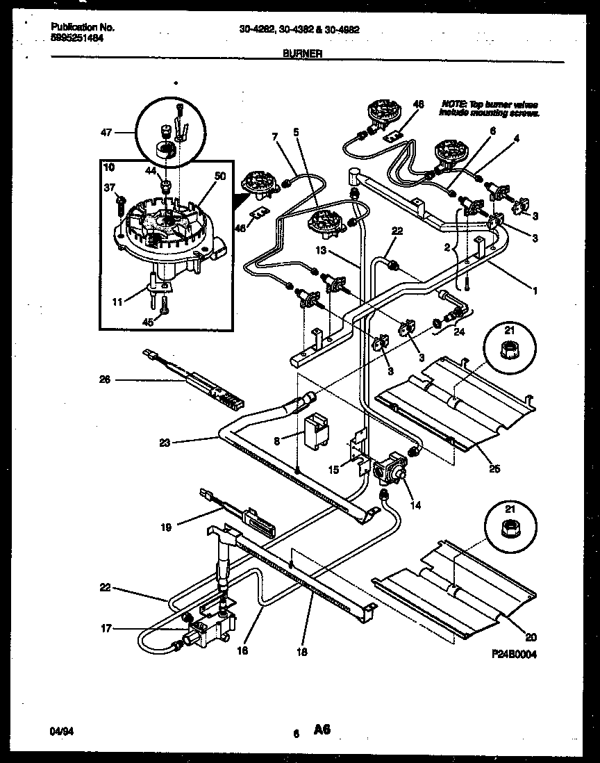 Burner, manifold and gas control