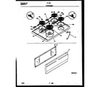 Tappan 31-1049-23-06 cooktop and drawer parts diagram