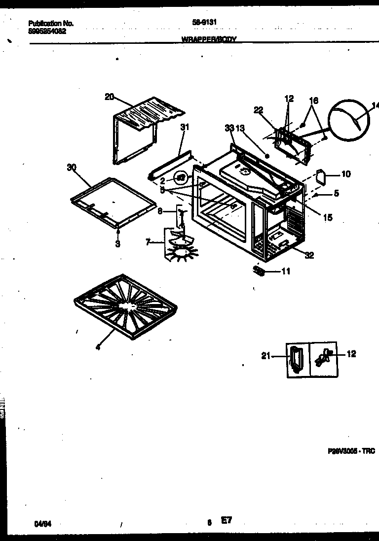 Wrapper and body parts
