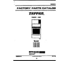Tappan 72-3981-23-06 cover page diagram