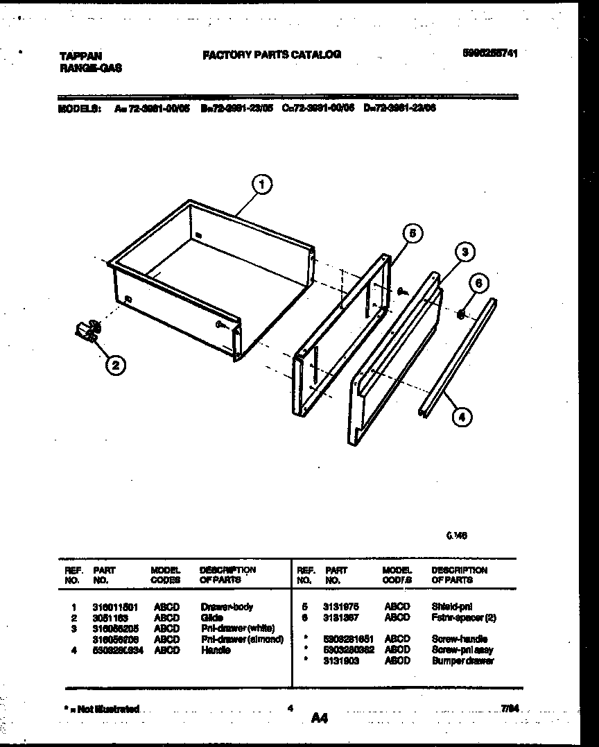 DRAWER PARTS