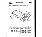 Tappan 72-3981-00-05 drawer parts diagram
