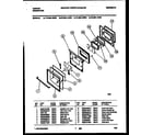 Tappan 72-3981-23-05 lower oven door parts diagram