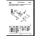 Tappan 14-2629-00-19 burner, manifold and gas control diagram